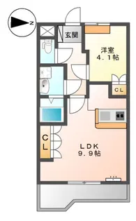 ラベンダーリブ【1階】の間取り