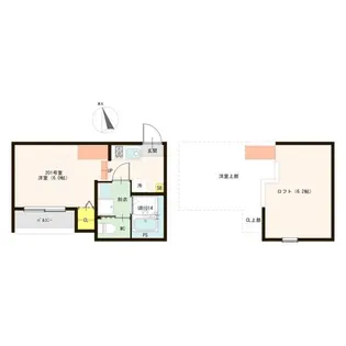 The Lotus Court 墨染【2階】の間取り