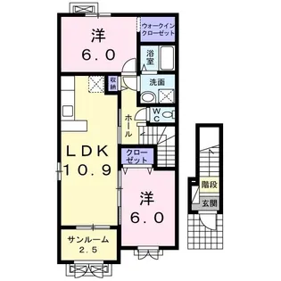 ウィンクルム I【2階】の間取り