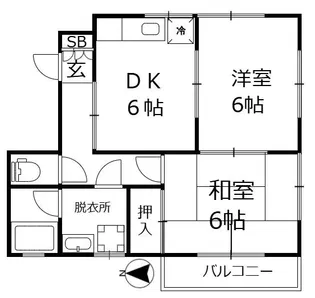 フジコーポ【2階】の間取り