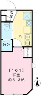 THE ROOM’S大森町駅前【1階】の間取り