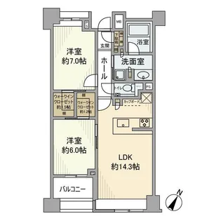 パークホームズ本郷 ザ レジデンス【2階】の間取り