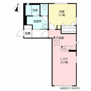 ドゥーメゾン【1階】の間取り