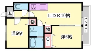 メゾンソレイユ【2階】の間取り