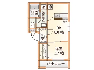 エストパルク本郷【3階】の間取り