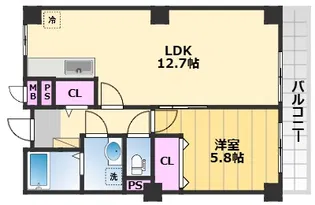 エミーユ1【2階】の間取り
