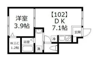 カーサ千住東【1階】の間取り