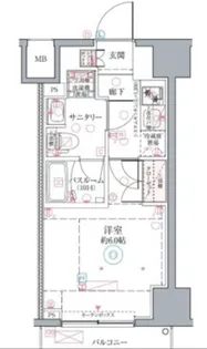 クレヴィスタ横浜関内II【2階】の間取り