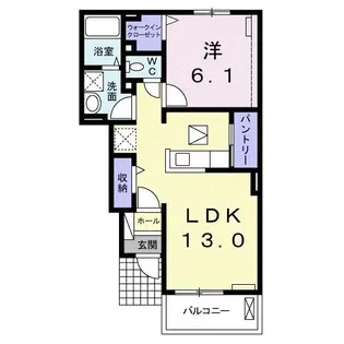 ファミーユさかほぎ【1階】の間取り