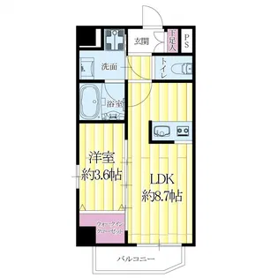 エールグラン吹田片山町【6階】の間取り