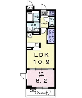 ベルソレイユ【5階】の間取り