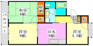 セジュール東船橋【2階】の間取り