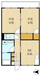 中の原ハイツ【2階】の間取り