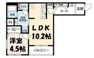 リーブルファイン南越谷2号棟【3階】の間取り