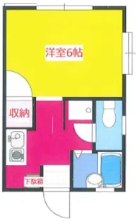 コスモハイツ【2階】の間取り