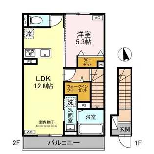 residence紅雲町【2階】の間取り