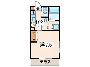 リッツコ-ト【1階】の間取り