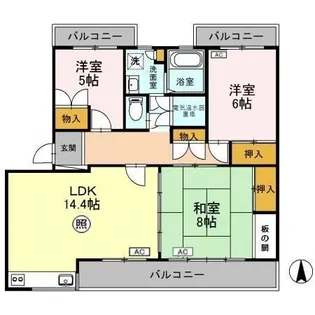 TBNレジデンス【2階】の間取り