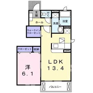 ボナール セトル【1階】の間取り