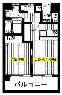 プリザーヴ中村橋【5階】の間取り