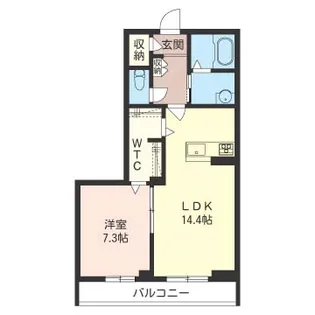 シャーメゾン ベルハーツ【1階】の間取り
