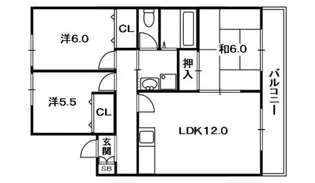 グリーンピアハイツ【2階】の間取り