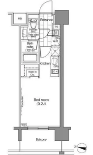 パークハビオ恵比寿【6階】の間取り