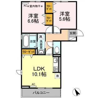 ラ・メゾン・ド・セヴ【2階】の間取り