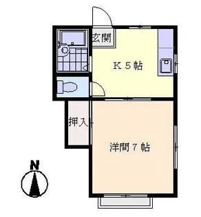 神奈川県横浜市金沢区大道1【アパート】の間取り