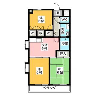 メゾン有東坂【2階】の間取り