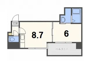 ラファイエ【9階】の間取り