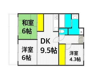 プリミエール明美の里【3階】の間取り