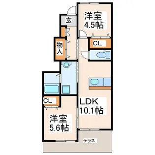 Grande Patio【1階】の間取り