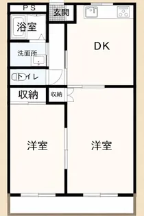 モディッシュ新町【2階】の間取り