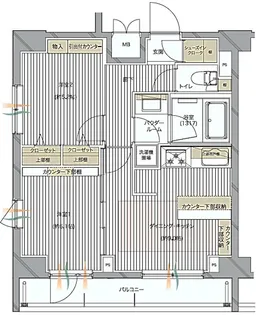 メインステージ蒲田VIエグザ【14階】の間取り