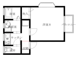 ステュディオ石引【1階】の間取り