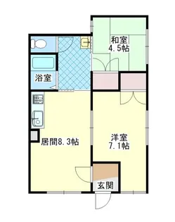 コーポラスかいじ【1階】の間取り