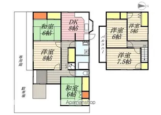 福岡県久留米市津福本町【一戸建】の間取り