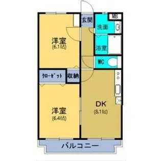 ユーミーサンヒルズ【4階】の間取り