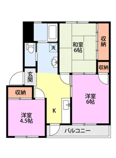 新和ハイツ【3階】の間取り