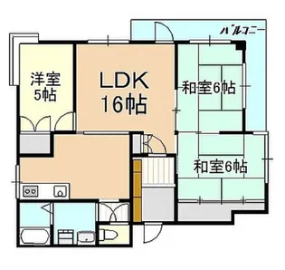 中山ビル【2階】の間取り