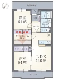 ステージグランブルー【1階】の間取り