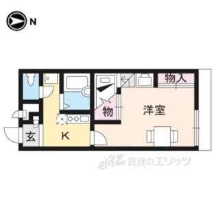 レオパレスグランヴィア東草津【2階】の間取り
