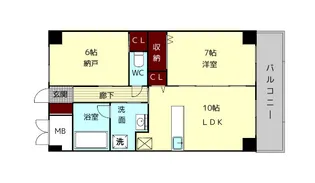 アルペンローゼ【2階】の間取り