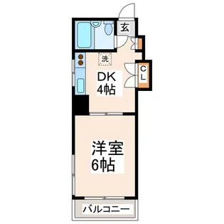 シハラマンションAビルド【5階】の間取り