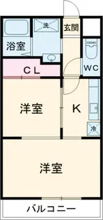 ブレーンハイム柴山【2階】の間取り