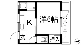 住吉マンション【2階】の間取り