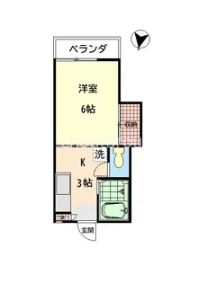 コトブキハイツ【1階】の間取り