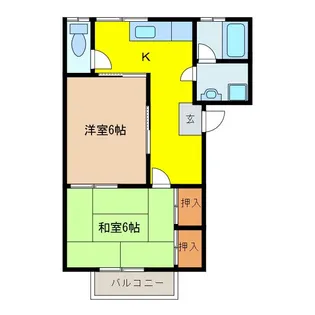 カサベルデ市原【2階】の間取り