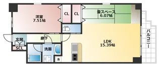 プレジオ本町【11階】の間取り